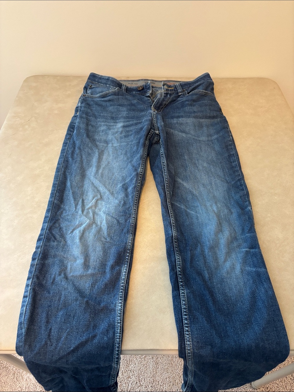 urban pipeline Men's Washed Blue Straight Jeans super flex